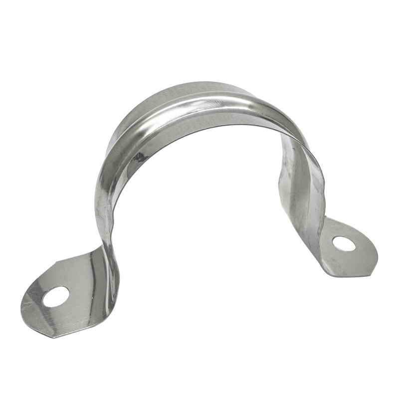 ZLYY 1.5inch Two Hole Strap U Bracket Stainless Steel Tube Strap Tension Clip Assortment Kit Heavy Duty Rigid Pipe Strap Clamp For The Inner Diameter of Water Pipe is 1.5inch 20Pcsï¼ˆ50mmï¼‰ - Image 4